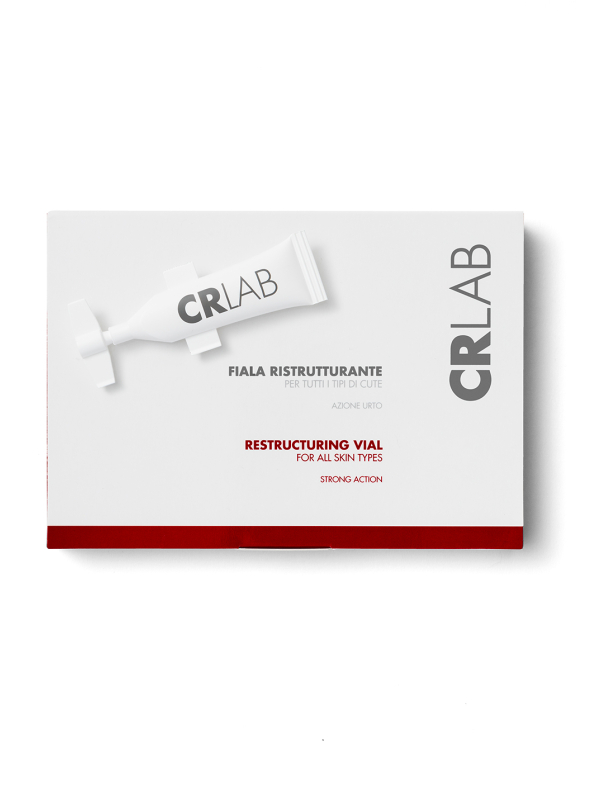 Fiala Ristrutturante Capelli di CRLAB per tutti i tipi di cute - Azione Urto - Confezione con Fiala sopra