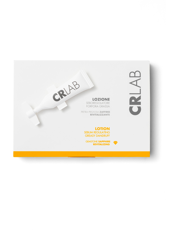Lozione seboregolatrice per capelli CRLAB - Scatola con Lozione sopra.