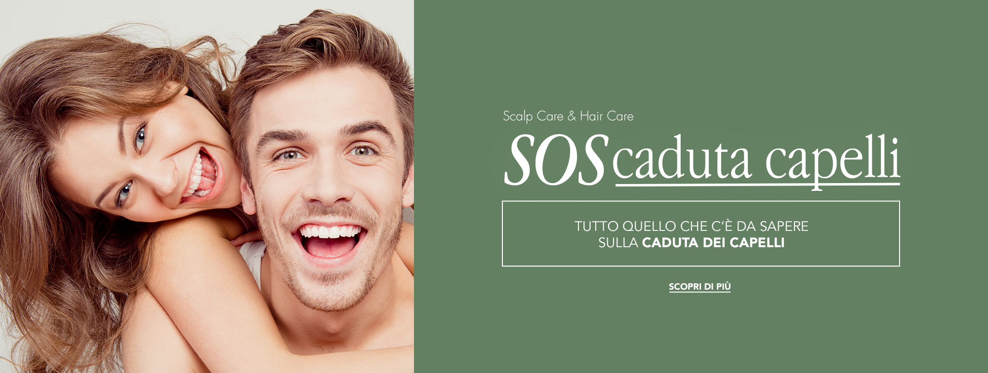 SOS Caduta dei capelli banner caduta capelli